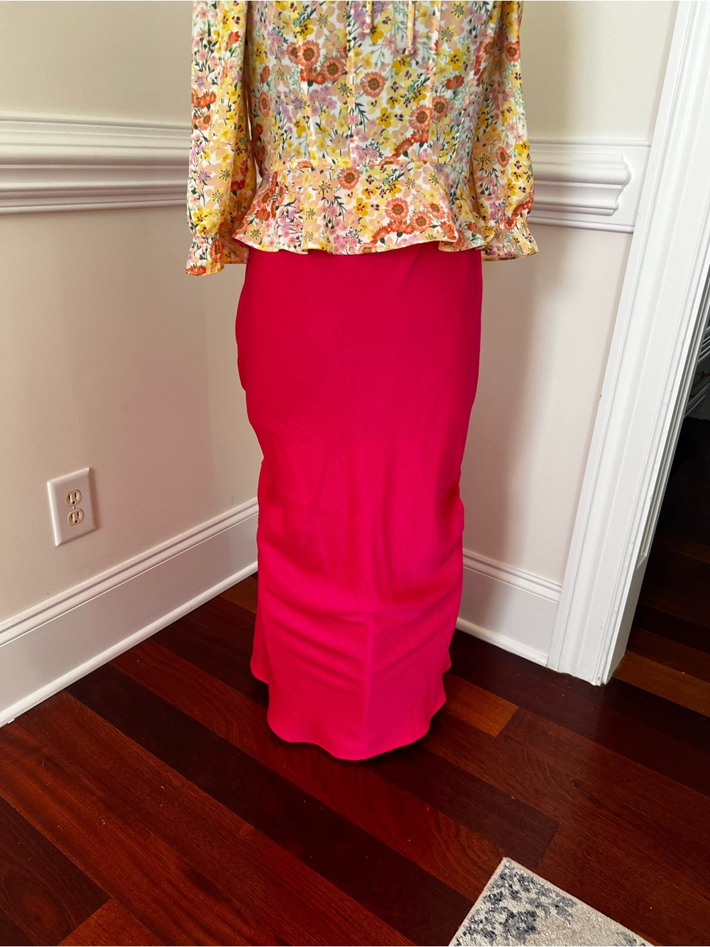 By Together Bright Fuchsia Maxi Skirt